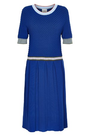 NÜmph 7119809 ISABELLINE KNIT Dámské šaty 3023 MAZ. BLUE modrá