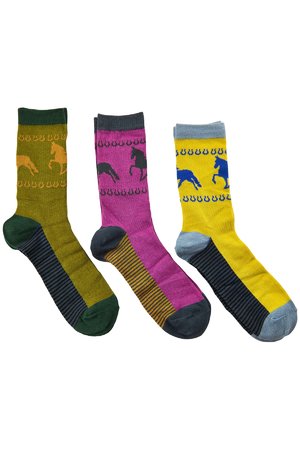 NÜmph 7519408 MERAUD 3-PACK Dámské ponožky 6000 MULTI COL. mix barev barev jedna velikost