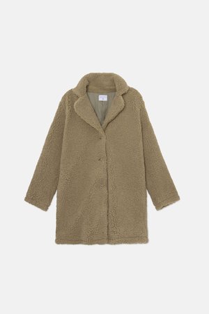 Short green sheepskin coat (4)