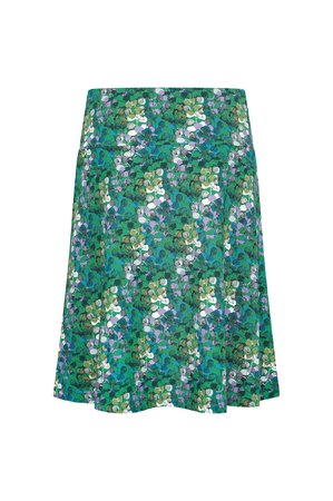 Skirt wide 42evi50 090 001280 leaves everglade 2