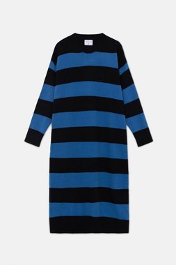 Blue striped knit midi dress (5)