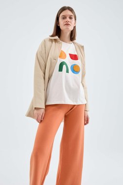 Cotton t shirt with geometric print (3)