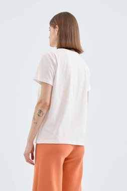 Cotton t shirt with geometric print (4)