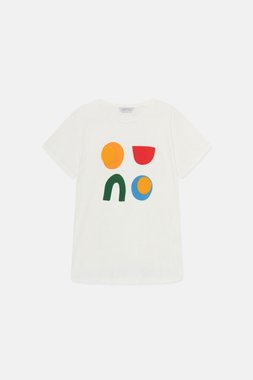 Cotton t shirt with geometric print (5)