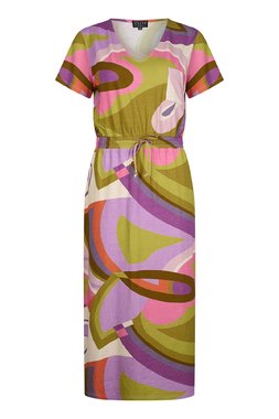 Zilch 41EVI40.286P 001250 - Dámské šaty Sixties Lavender mix barev 