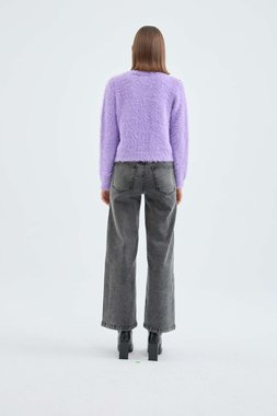 Lilac textured knit cardigans (4)