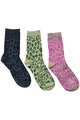 NÜmph 7519407 MILLAY 3-PACK GLITTER Dámské ponožky 6000 MULTI COL. mix barev barev jedna velikost
