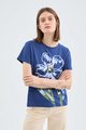 Cotton t shirt with floral print (1)